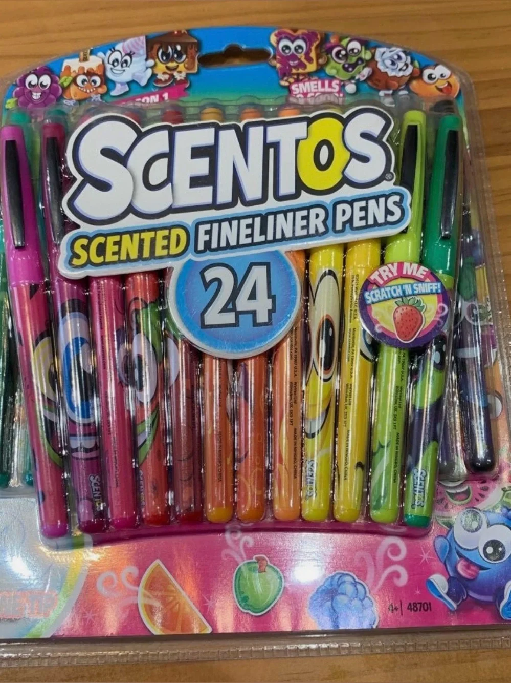 24-Count Scented Fineliner Pens - Multi Color Set